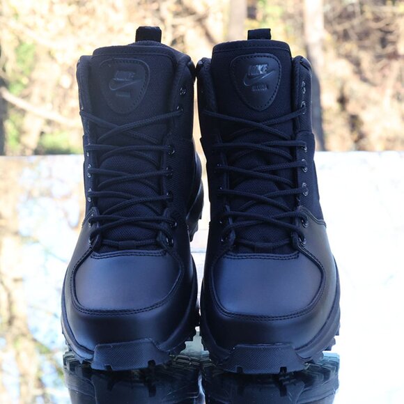 Nike Manoa ACG Black Leather Textile Boots - Picture 8 of 13